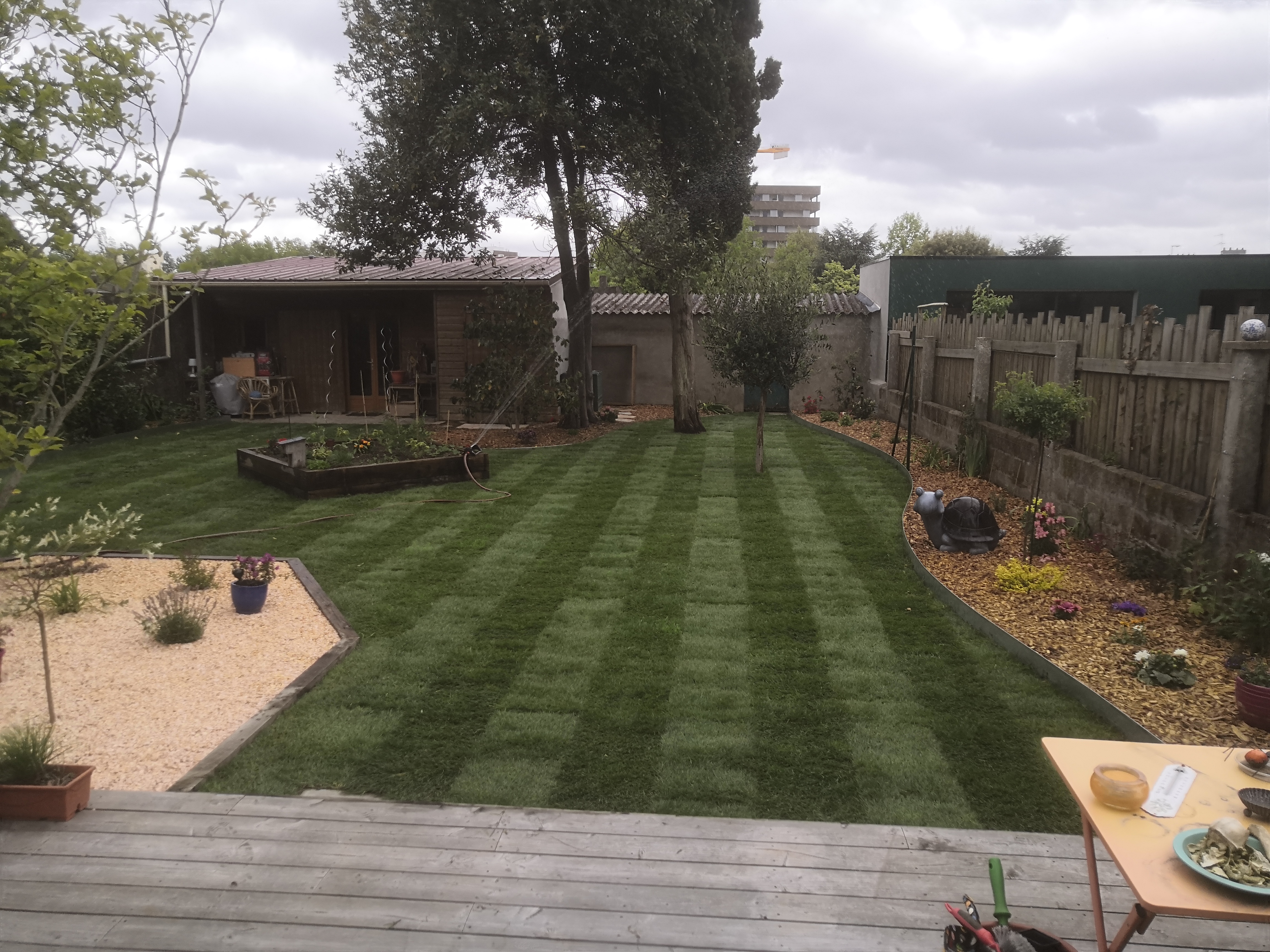 Photo après la prestation d'Allium Paysage