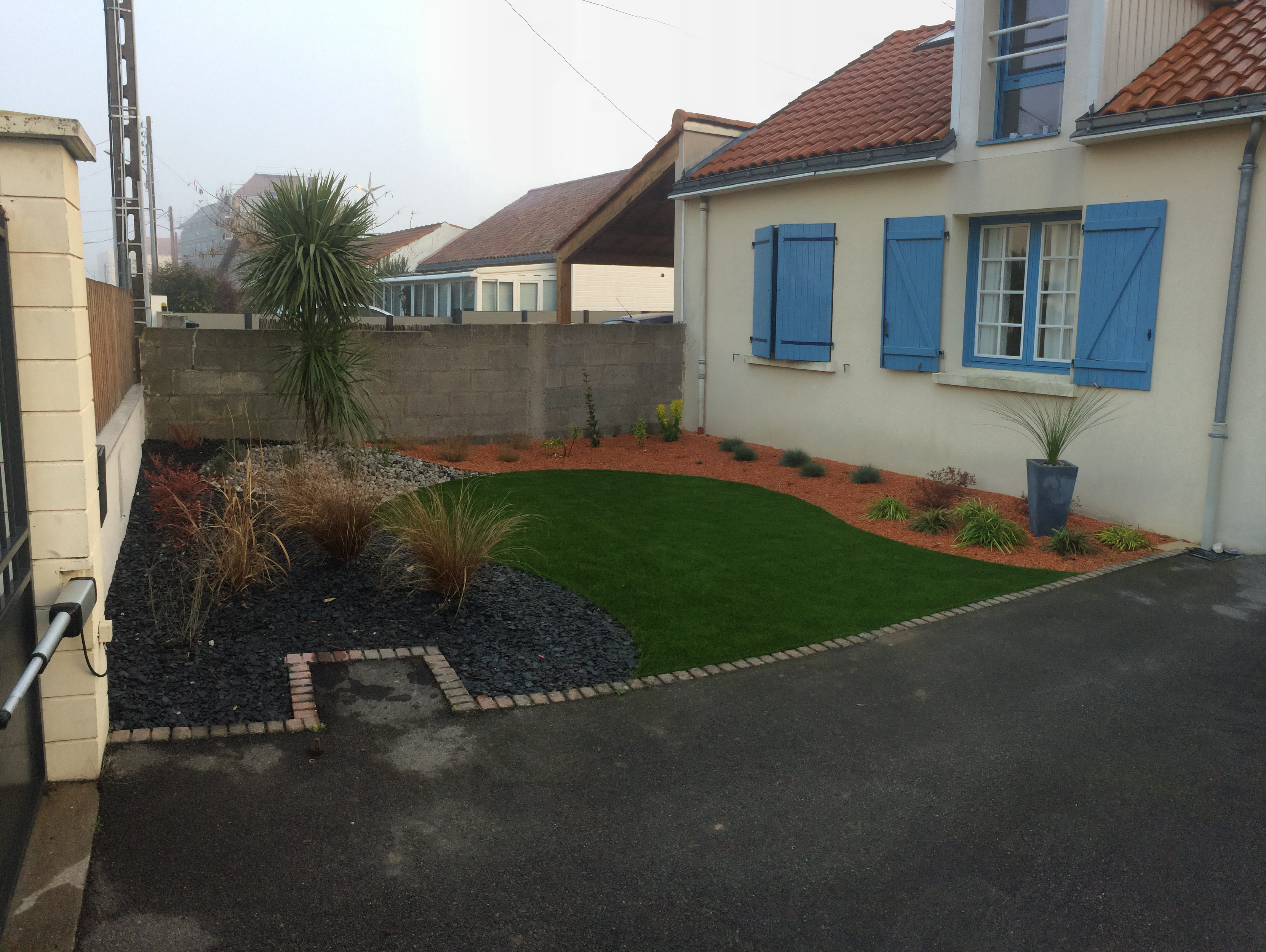 Photo après la prestation d'Allium Paysage